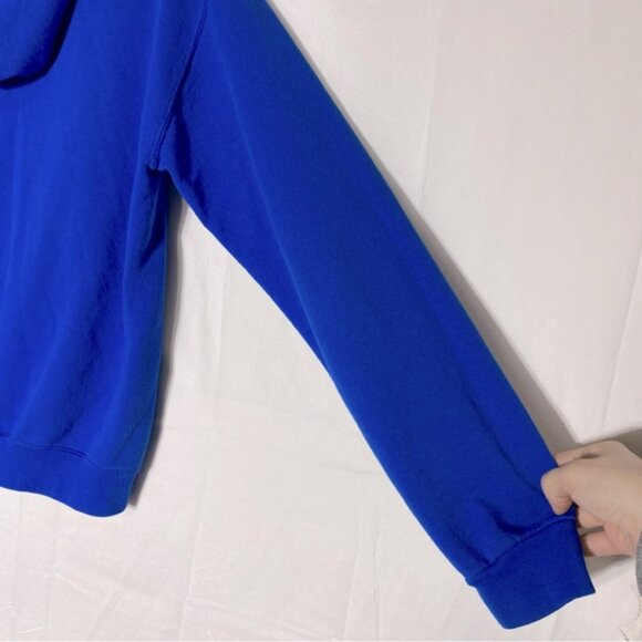 Vintage Jerzees Blue Lake Louise Pullover Hoodie S - Picture 14 of 16